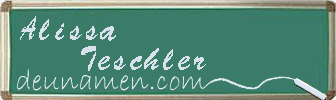 Alissa Teschler Visitenkarte